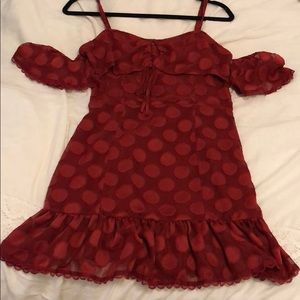 Tularosa Dresses - Tularosa red polka dot dress Tularosa Dresses - Tularosa red polka dot dress